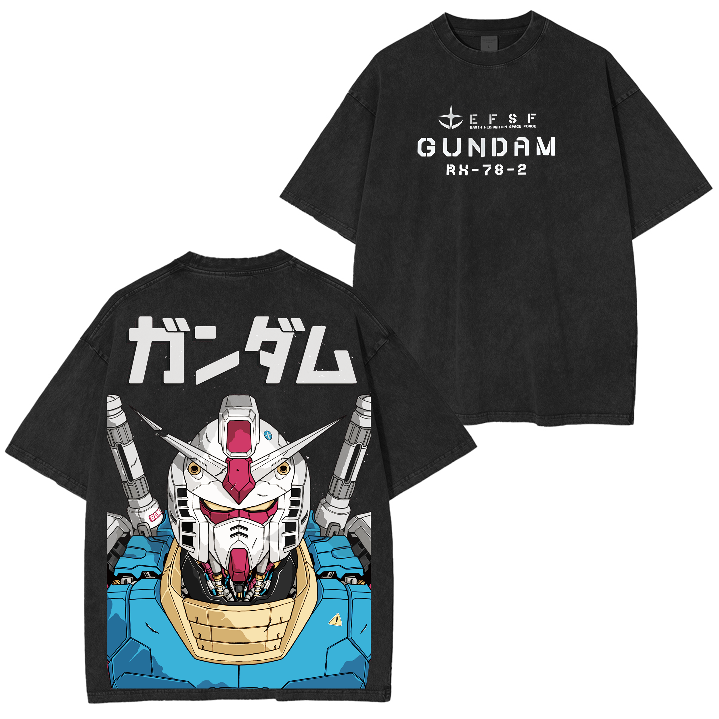 Mobile Suit Gundam Vintage Unisex Washed T-Shirt