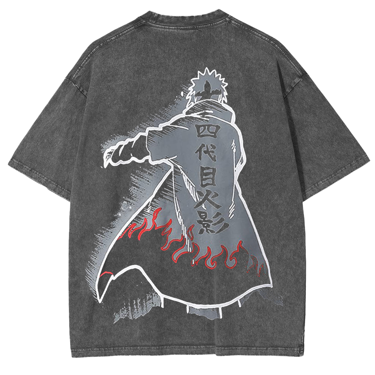 FADDY NATIVE Naruto Anime Bedrucktes Rundhals-T-Shirt (Rundhals)