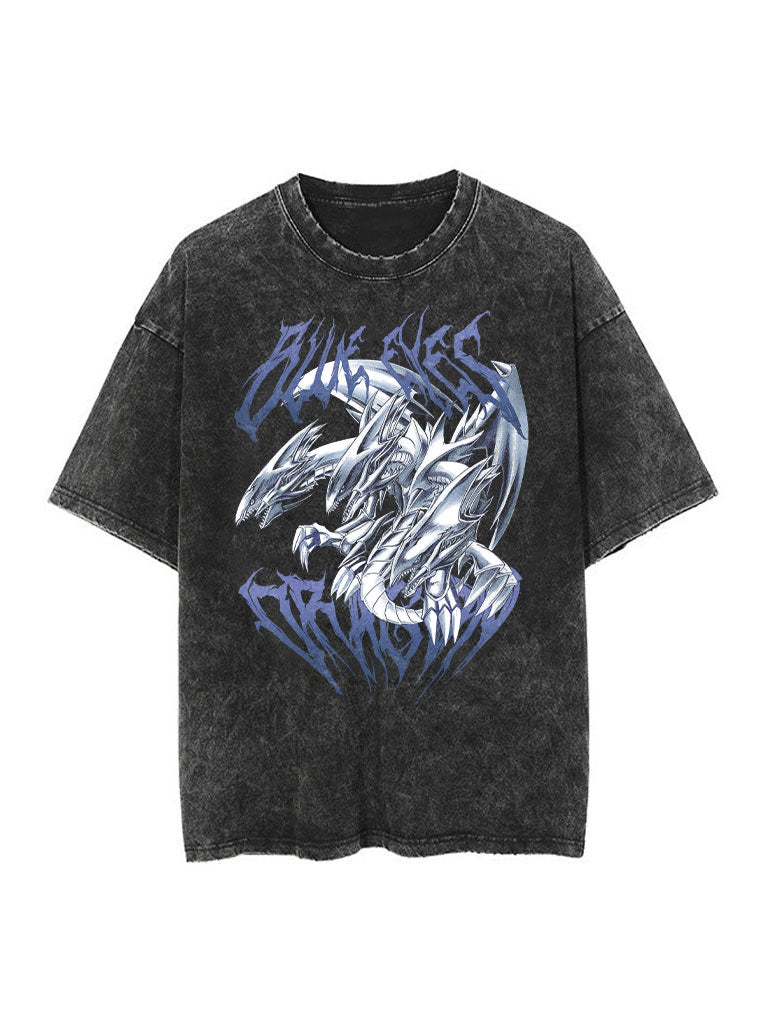 Blue-Eyes Dragon Vintage-T-Shirt