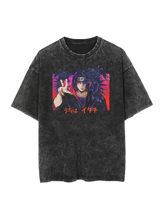 Itachi Sharingan Mastery Vintage-T-Shirt