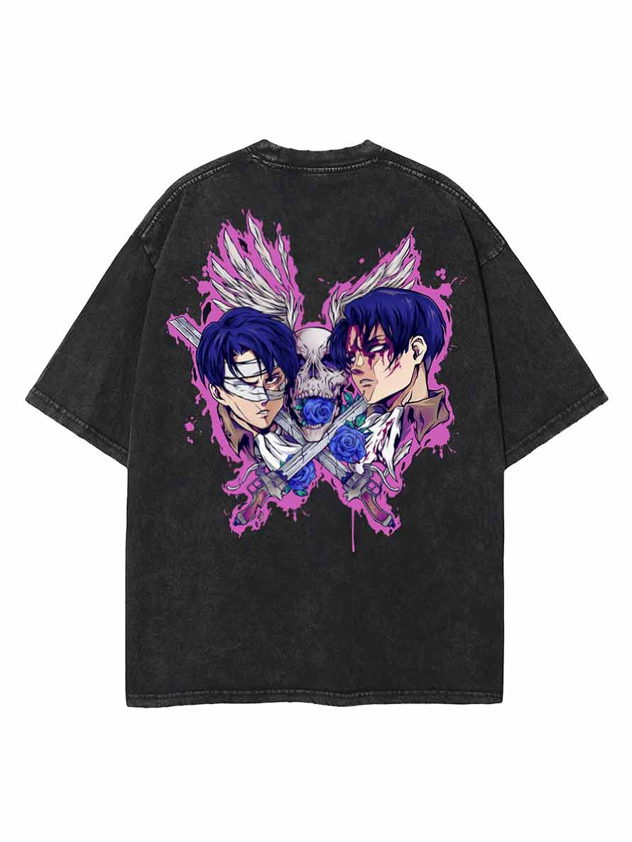 Capt. Levi 2-seitiges Vintage T-Shirt