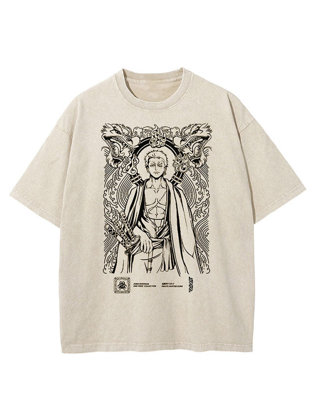 Zoro Elite Combatant Vintage-T-Shirt