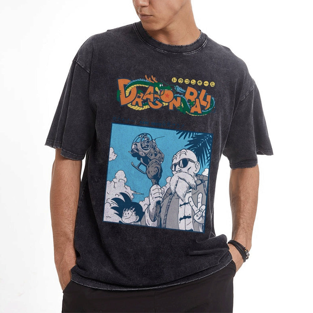 MASTER ROSHI Vintage Oversized T-Shirt | DRAGON BALL SUPER