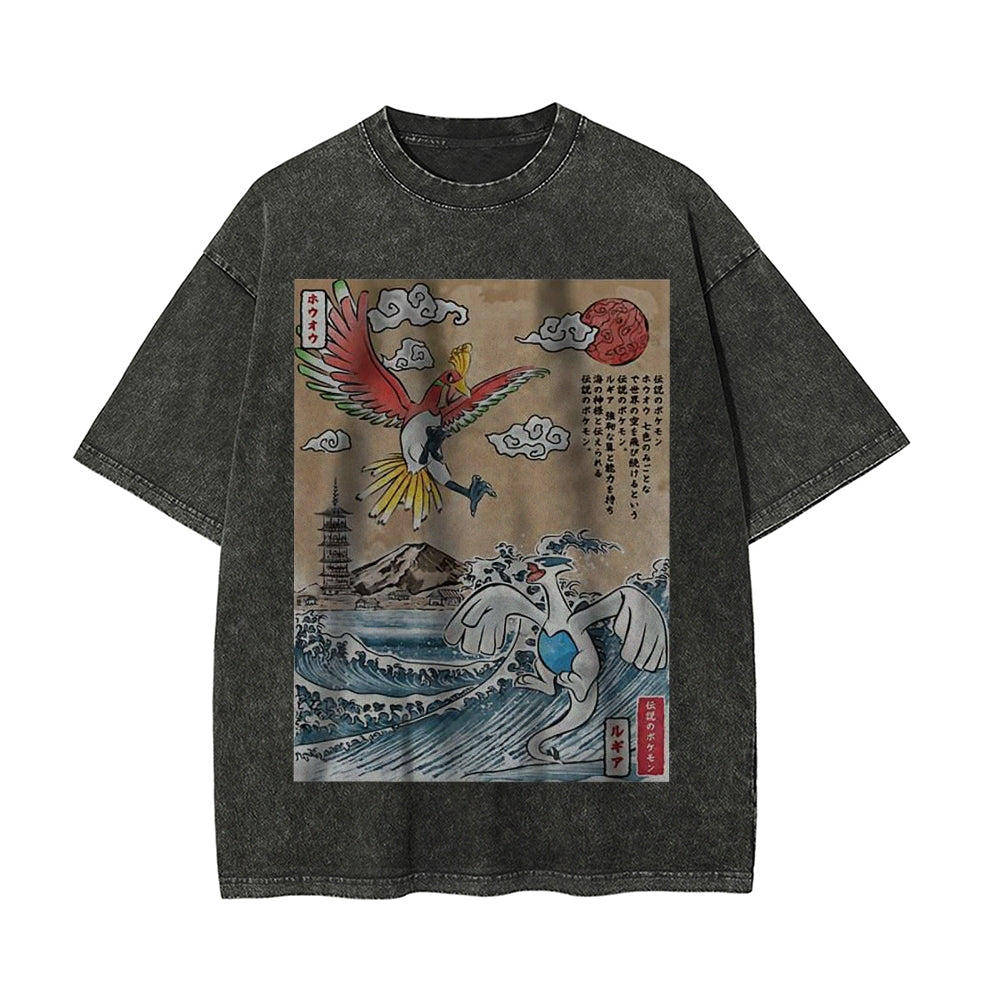 Lugia vs Ho-oh Shirt, Pokemon Shirt, Anime Shirt, Vintage T-Shirt | Pokemon