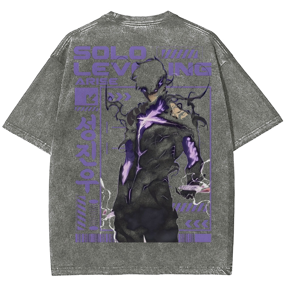Solo Leveling Unisex Fit T-Shirt (gewaschen) 2502007460
