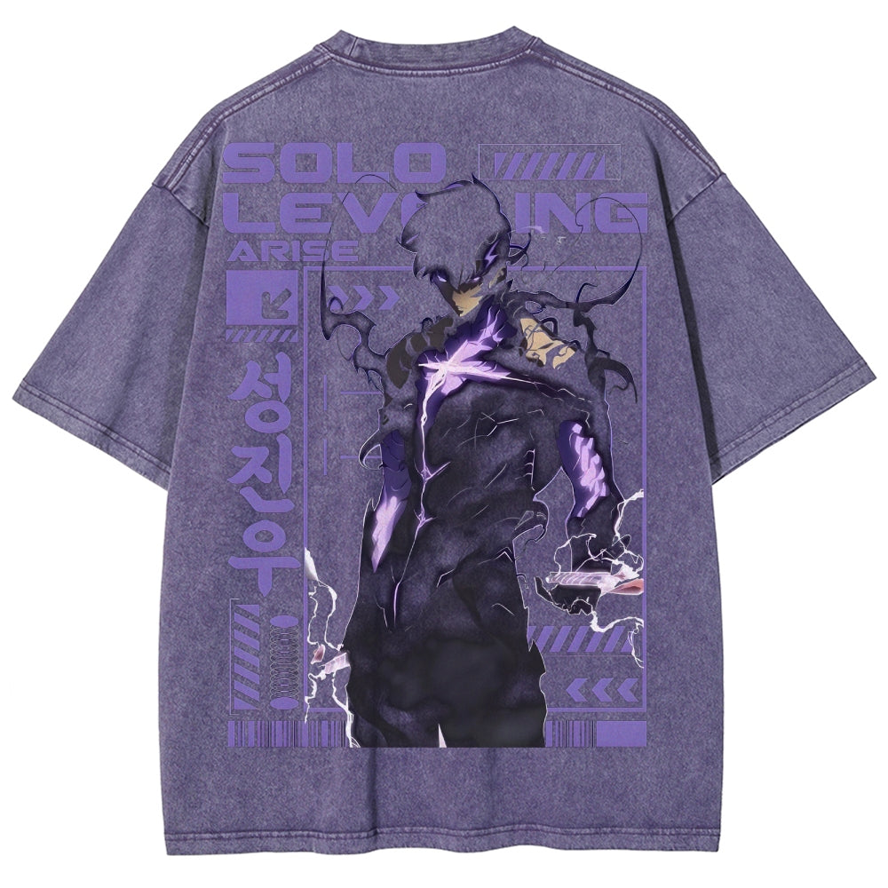Solo Leveling Unisex Fit T-Shirt (gewaschen) 2502007460