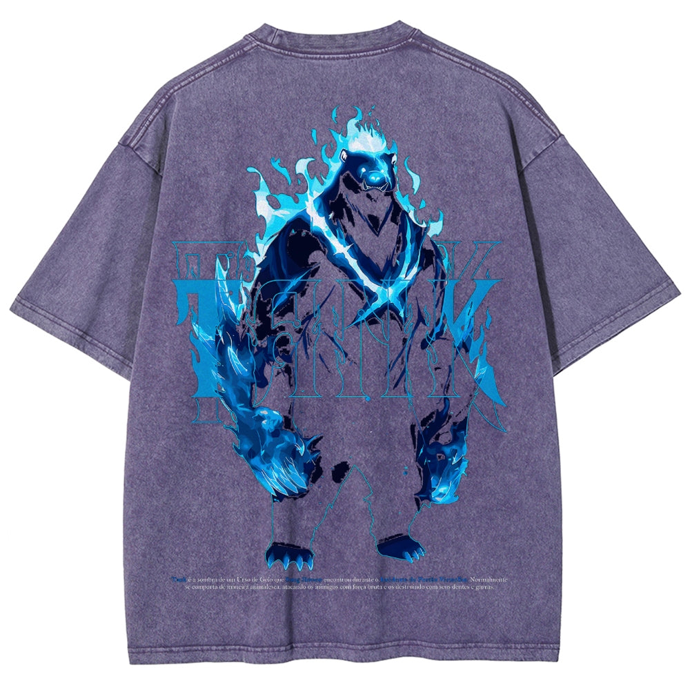 Solo Leveling Unisex Fit Washed T-Shirt 2502007514