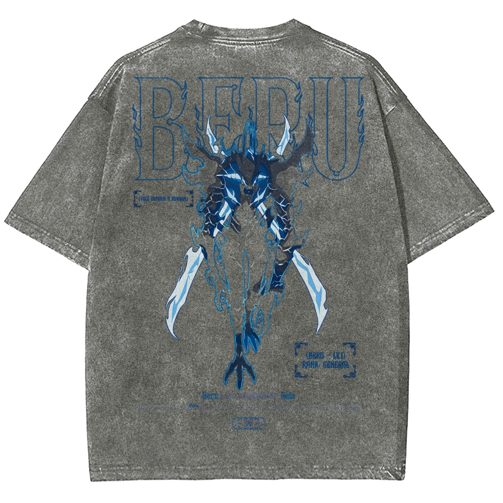 Solo Leveling Unisex-Fit, gewaschenes T-Shirt 2502007532