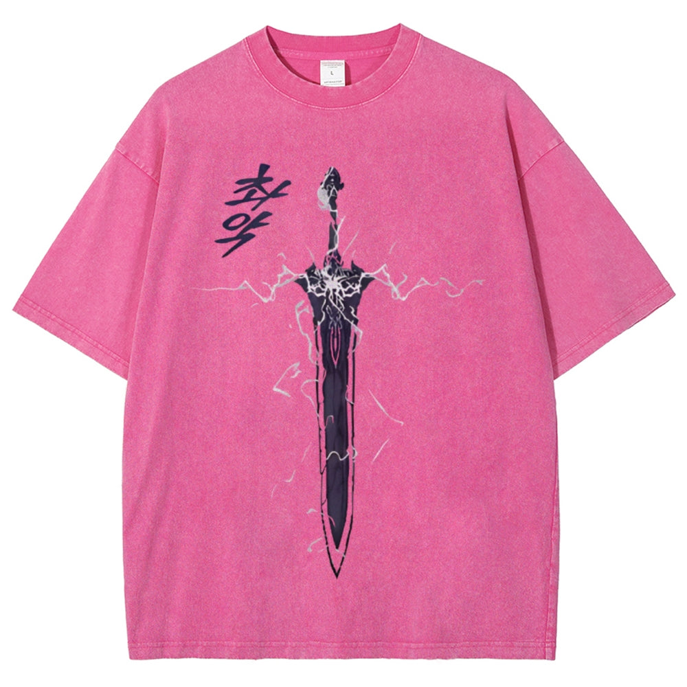 Solo Leveling Unisex Fit Washed T-Shirt 2503002292