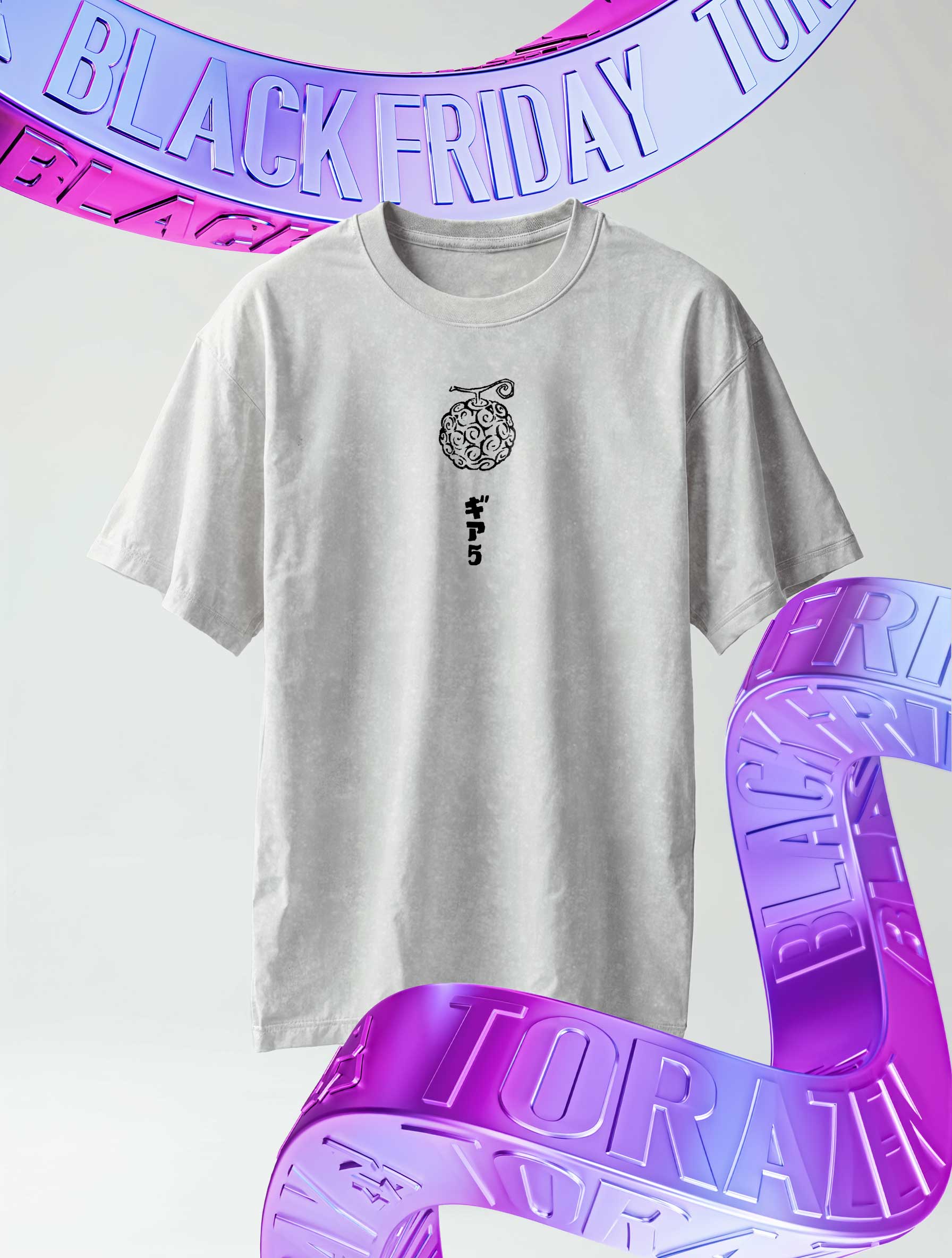 No Fears Luffy Vintage-T-Shirt