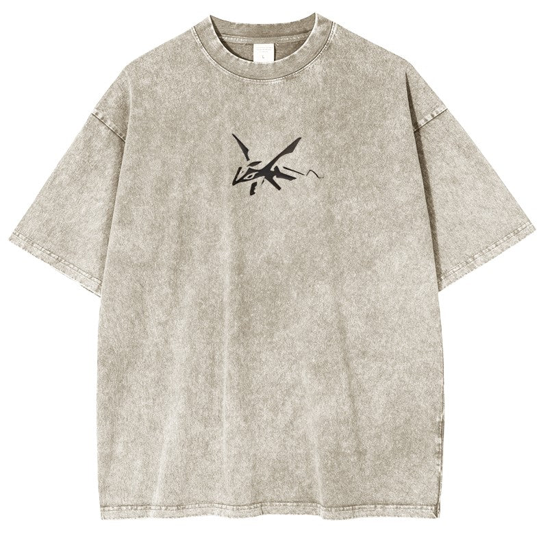 Rayquaza Vintage Oversize T-Shirt – Acid Washed Heavyweight Cotton Anime T-Shirt
