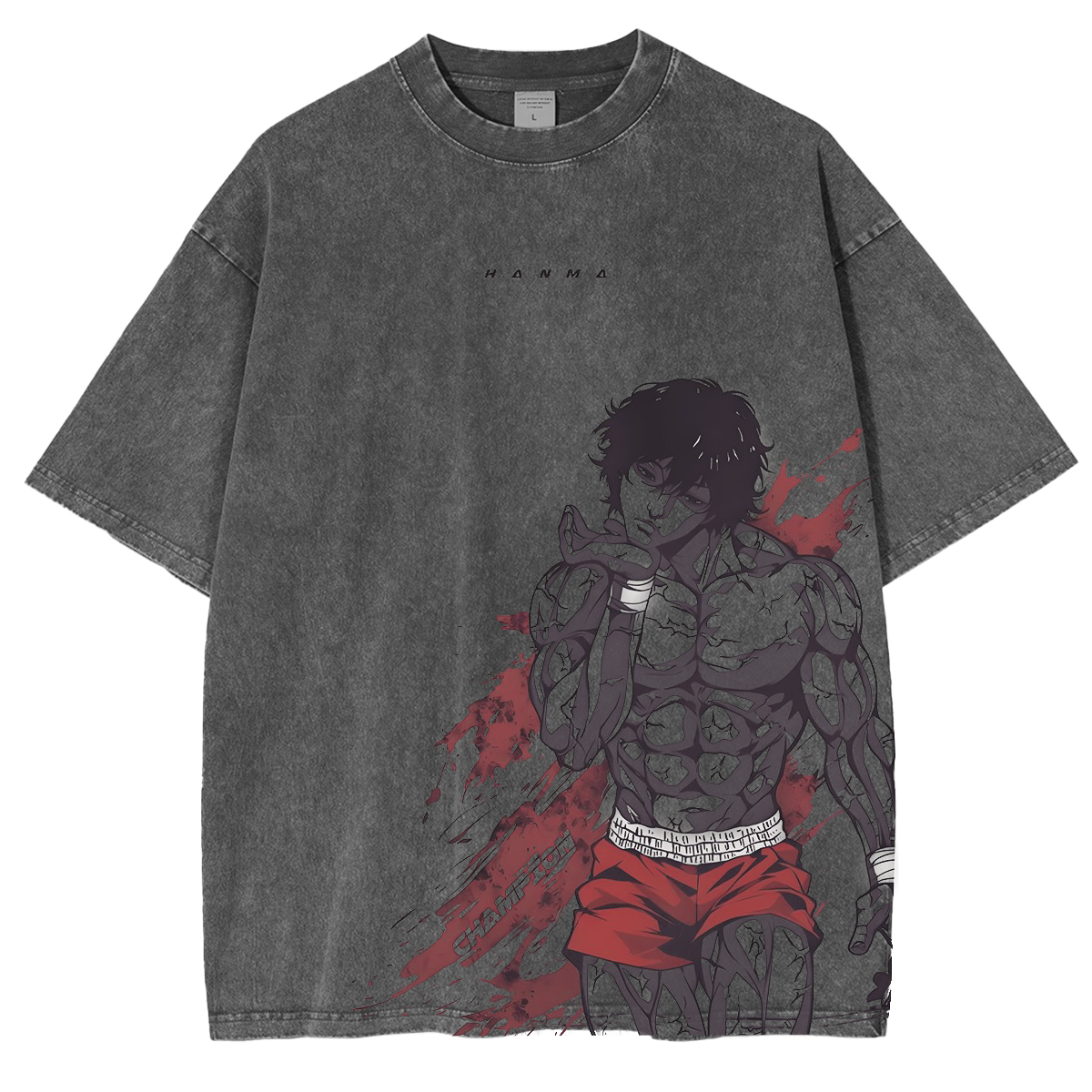 Comic Baki Hanma Vintage Washed Unisex T-Shirt
