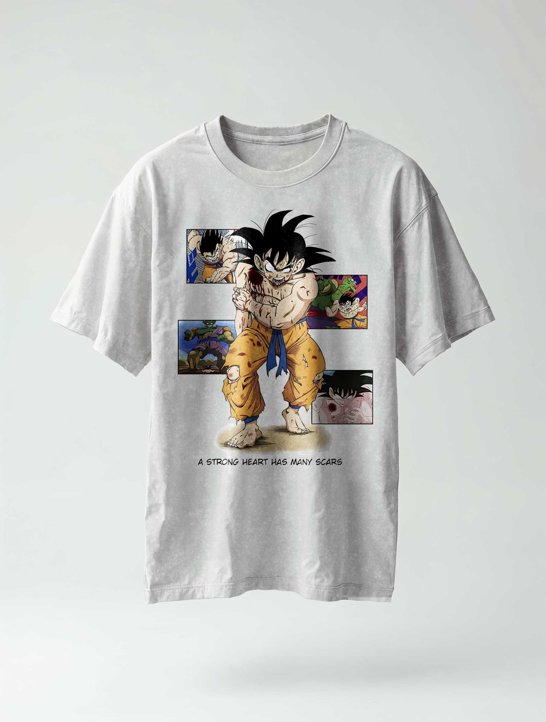 Goku Strong Heart Vintage-T-Shirt