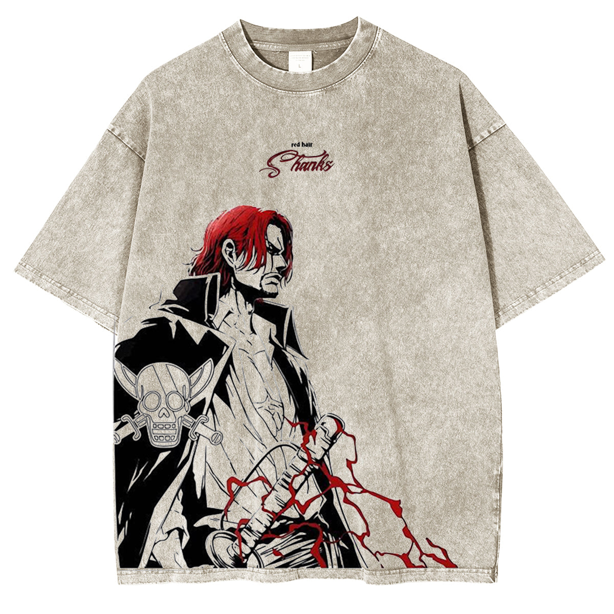 Project Kaos Anime One Piece Yonkou Akagami N Shirt