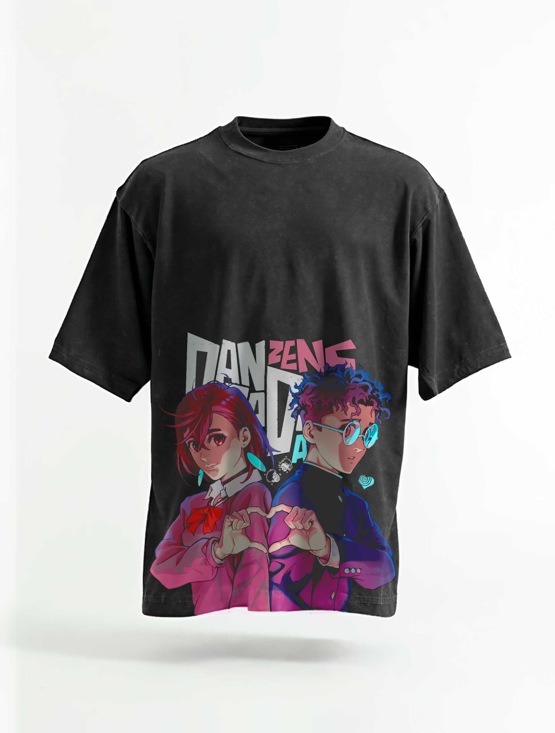 Vintage-T-Shirt „Okarun x Momo Union“