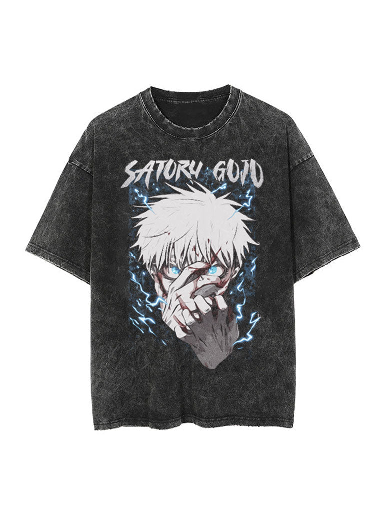Gojo Cursed Power Vintage-T-Shirt