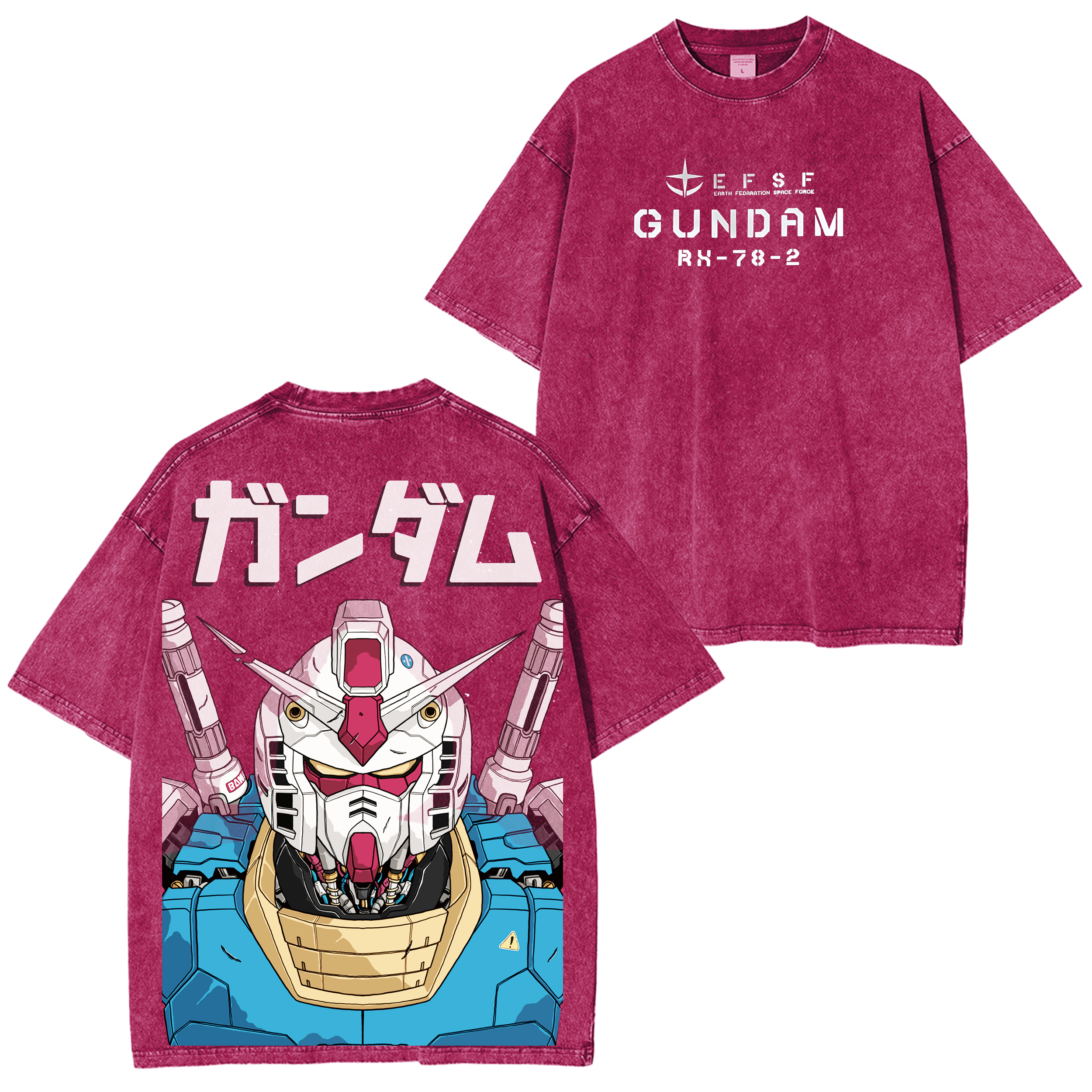 Mobile Suit Gundam Vintage Unisex Washed T-Shirt