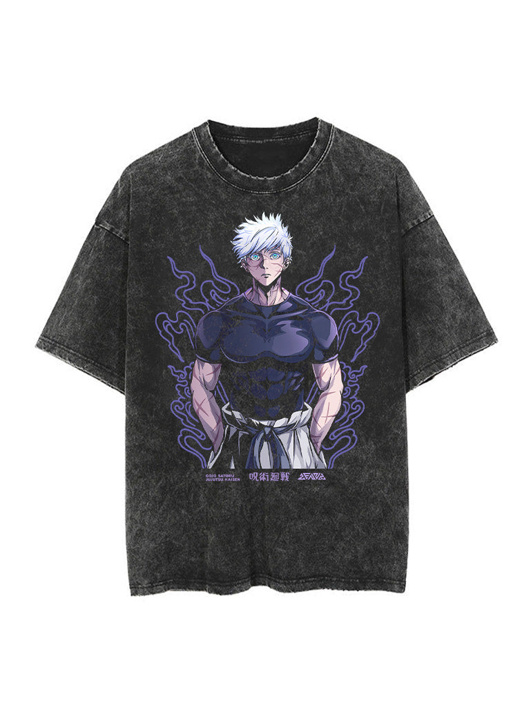 Satoru 2-seitiges Vintage-T-Shirt