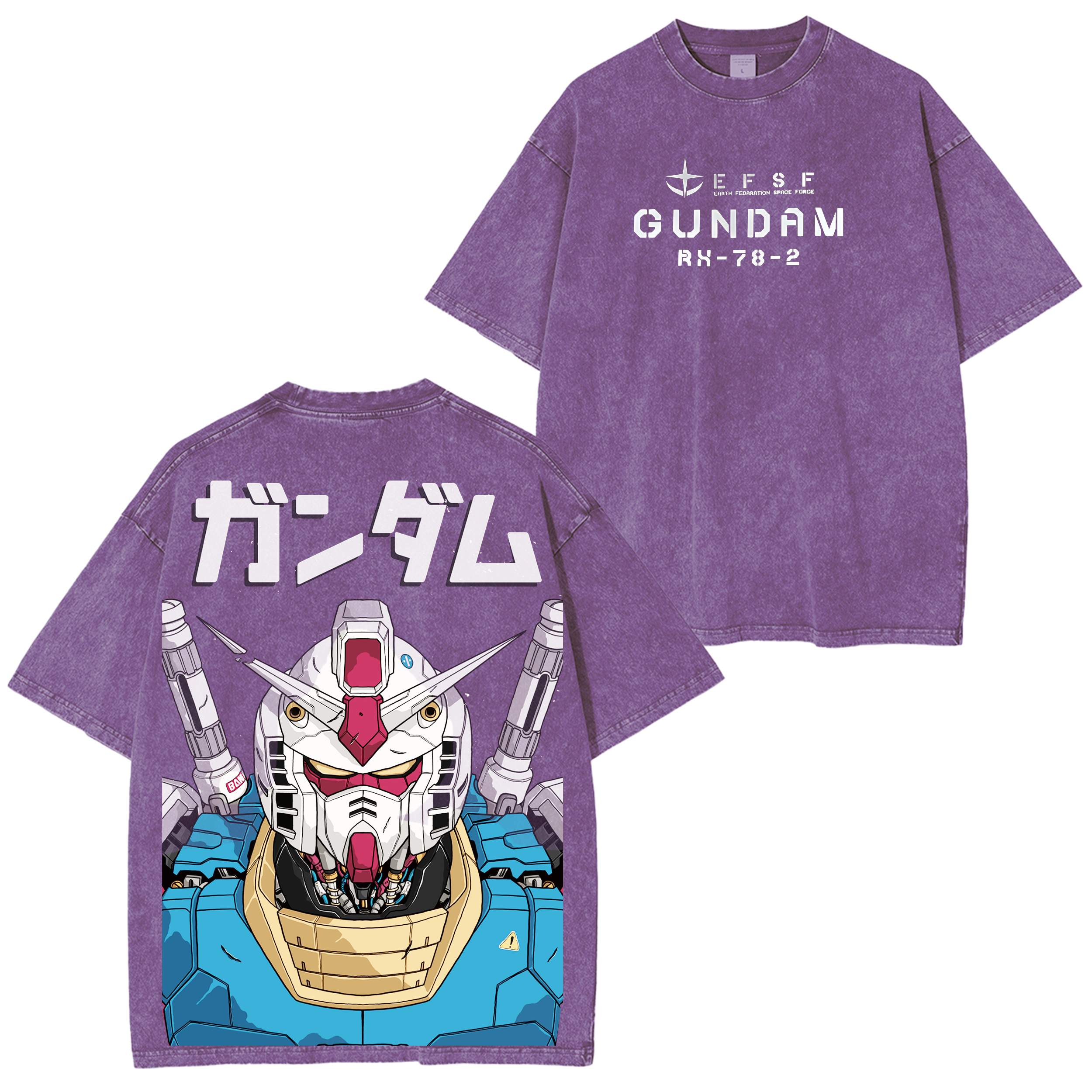 Mobile Suit Gundam Vintage Unisex Washed T-Shirt