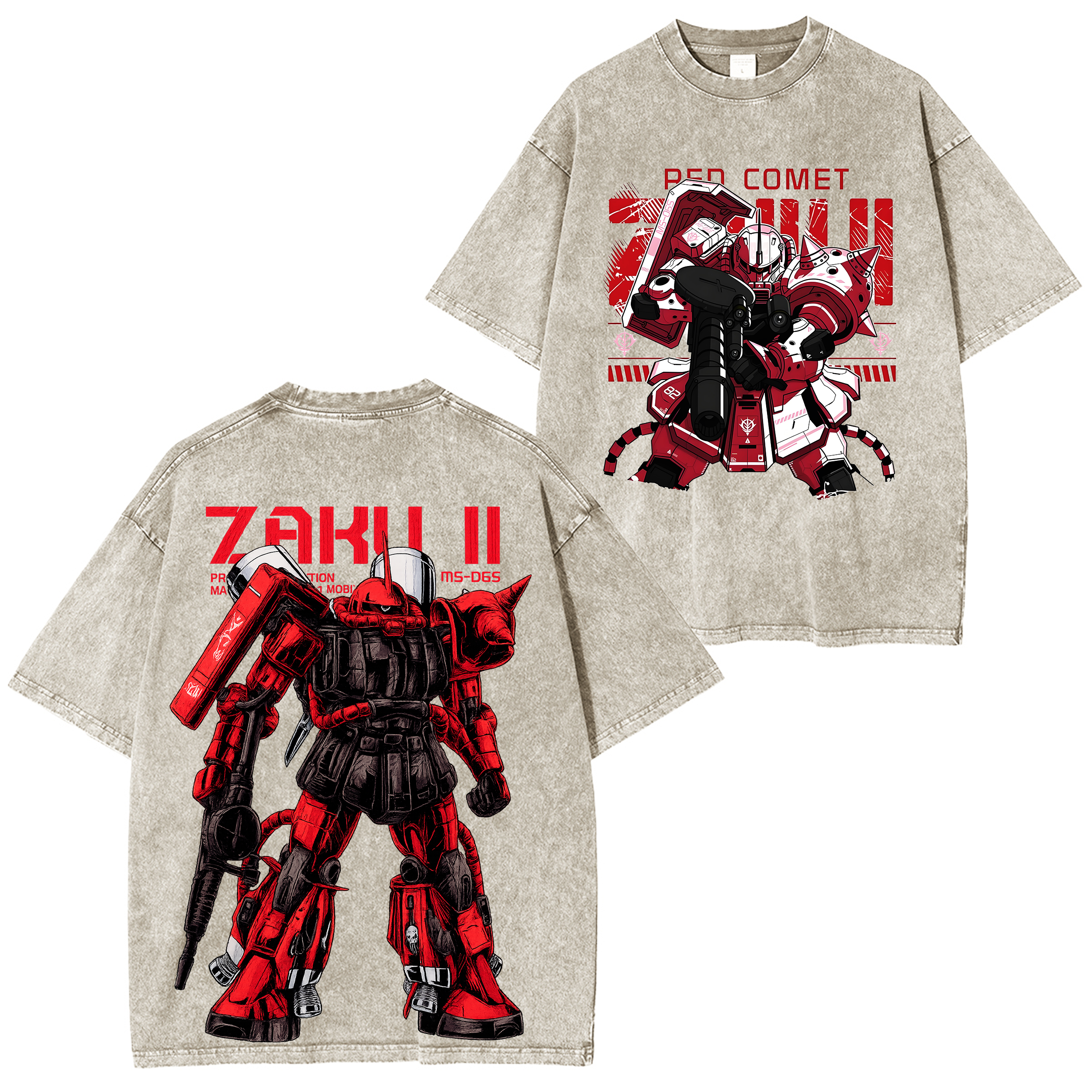 Gundam Vintage Unisex Washed T-Shirt