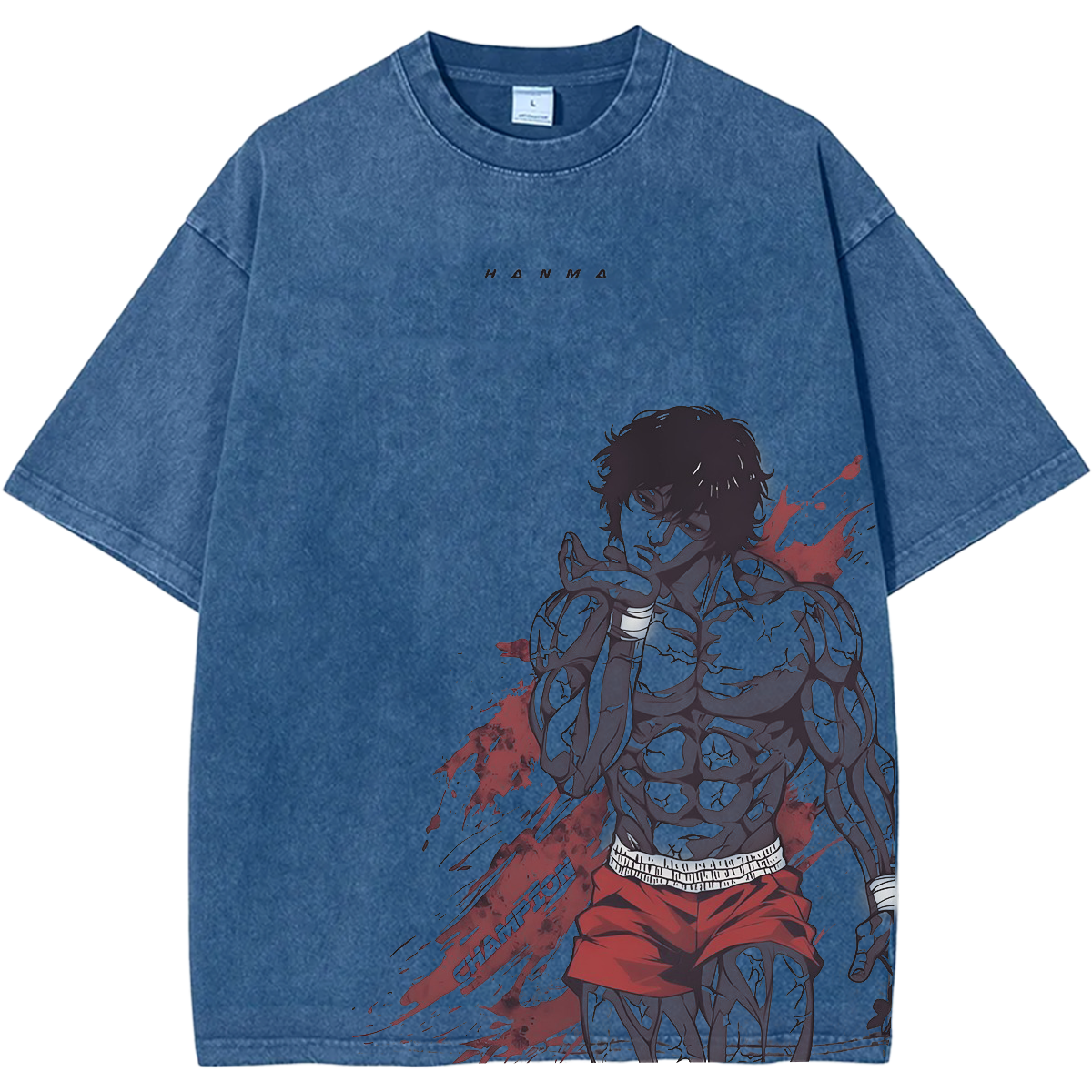Comic Baki Hanma Vintage Washed Unisex T-Shirt