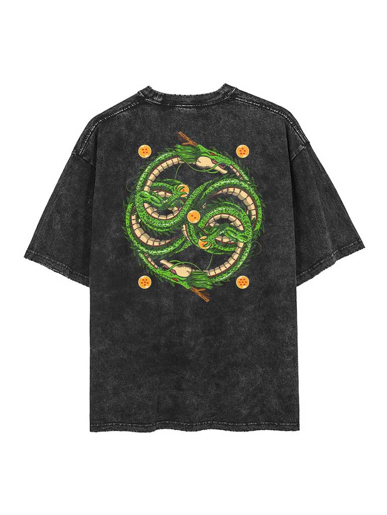 Shenron 2-seitiges Vintage-T-Shirt