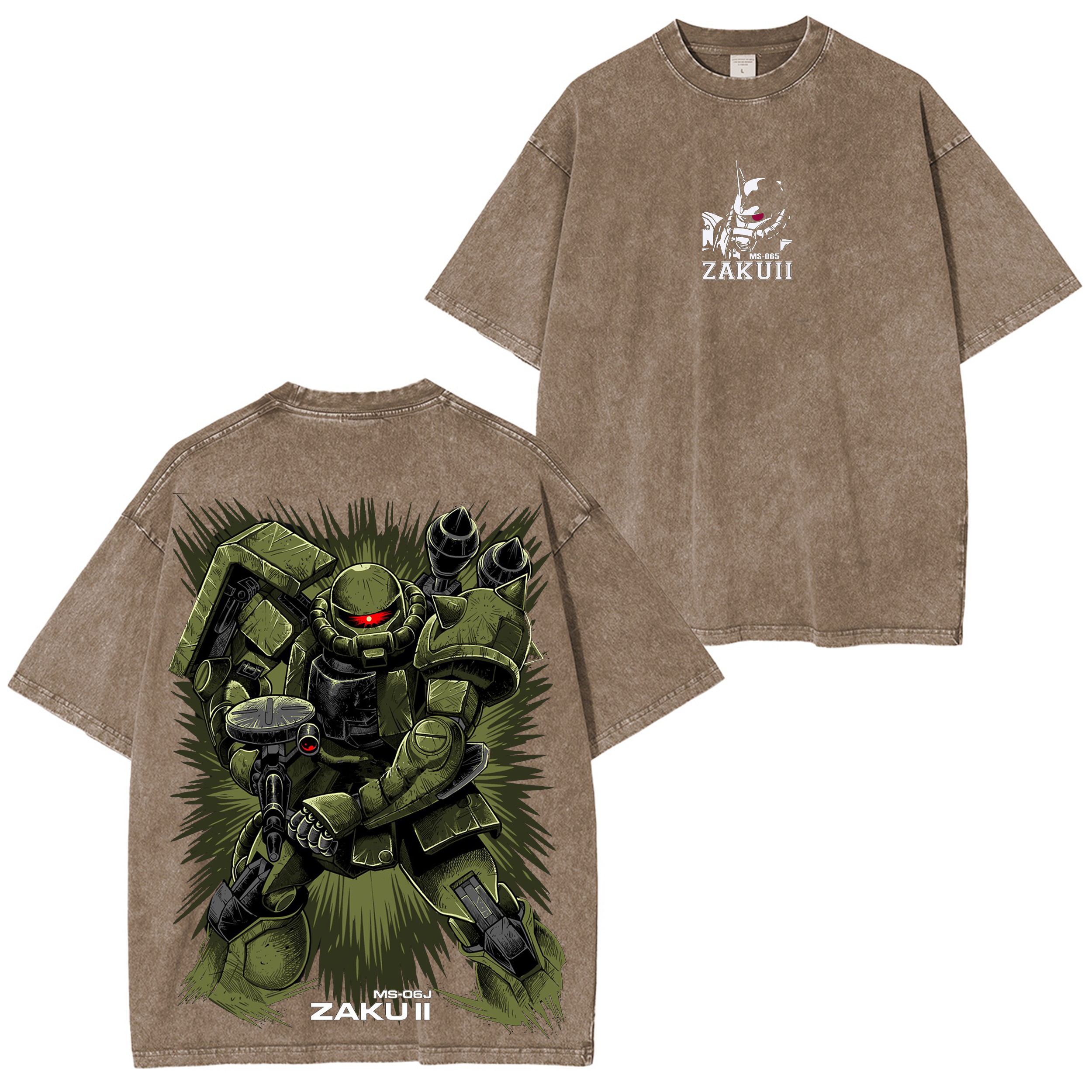 Gundam RX-78 Mobile Suit Vintage Unisex Washed T-Shirt
