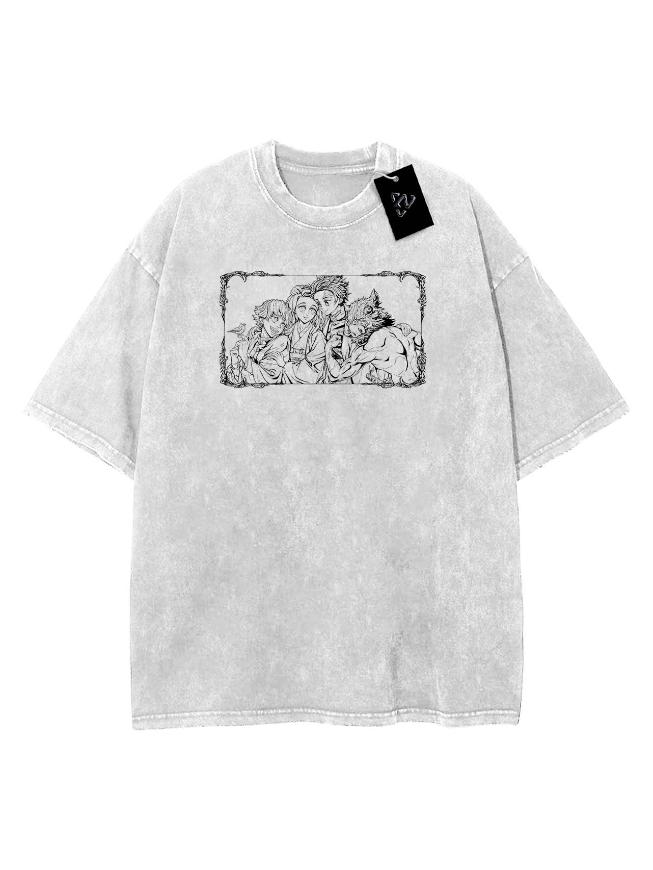 Tanjiro & Friends Vintage-T-Shirt