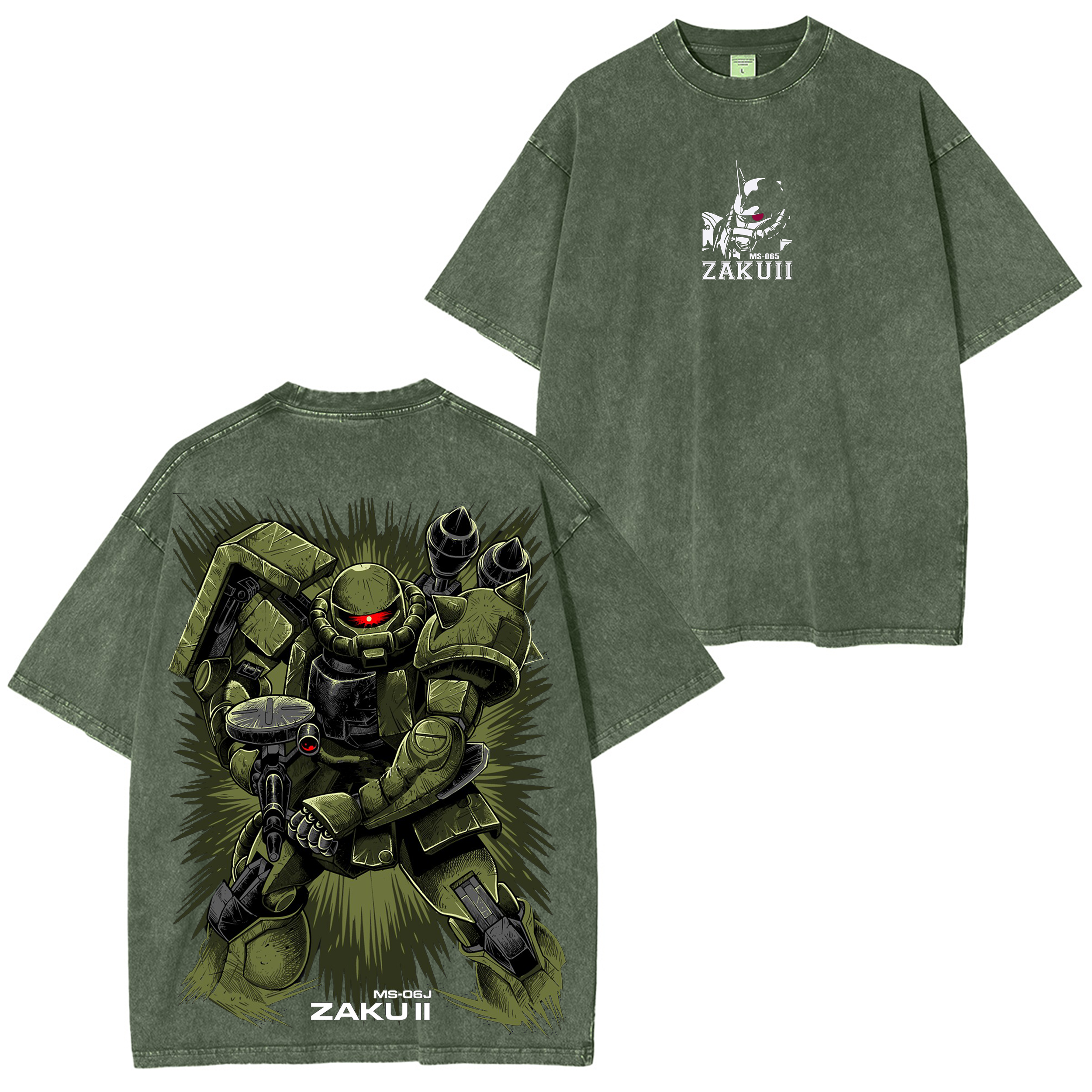 Gundam RX-78 Mobile Suit Vintage Unisex Washed T-Shirt
