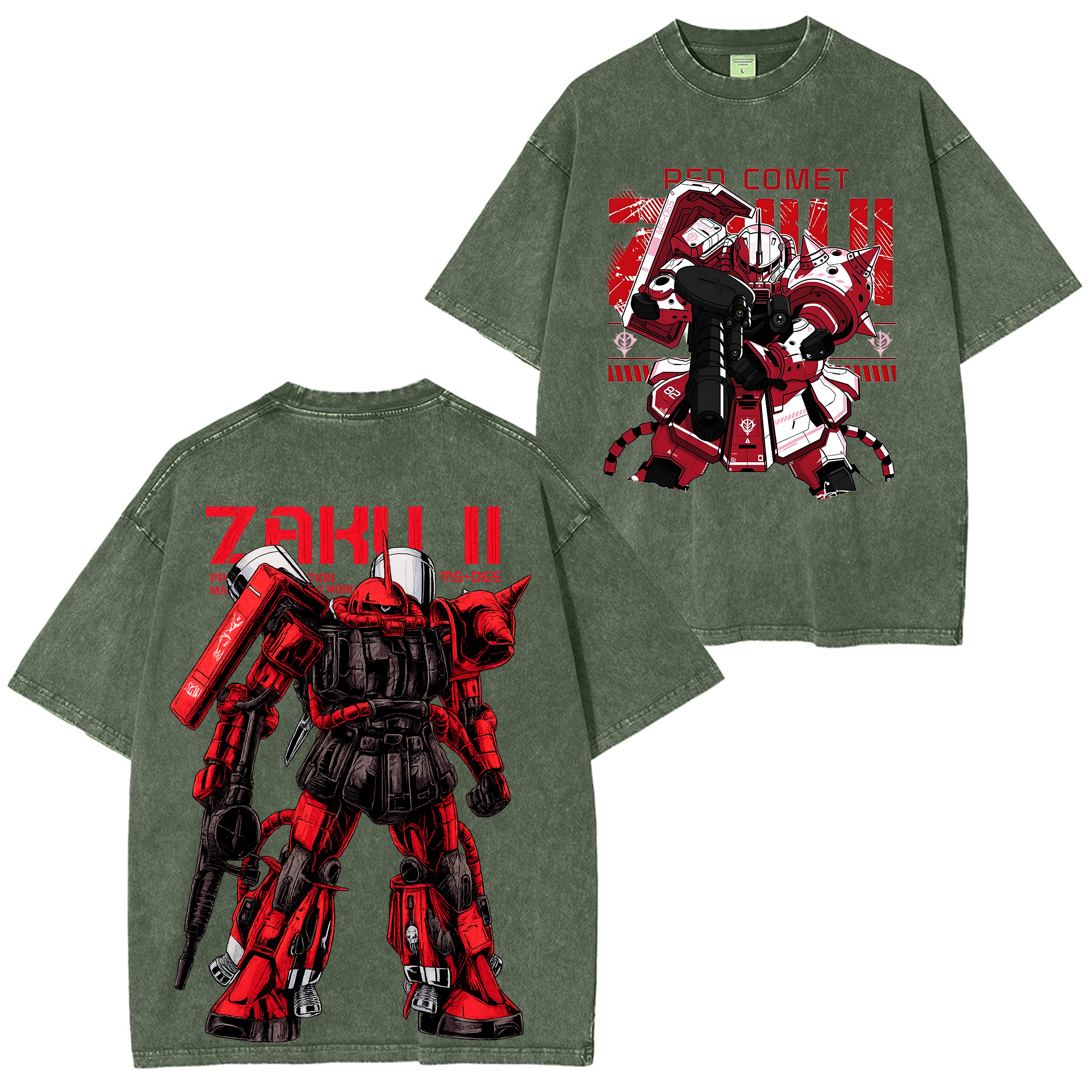 Gundam Vintage Unisex Washed T-Shirt