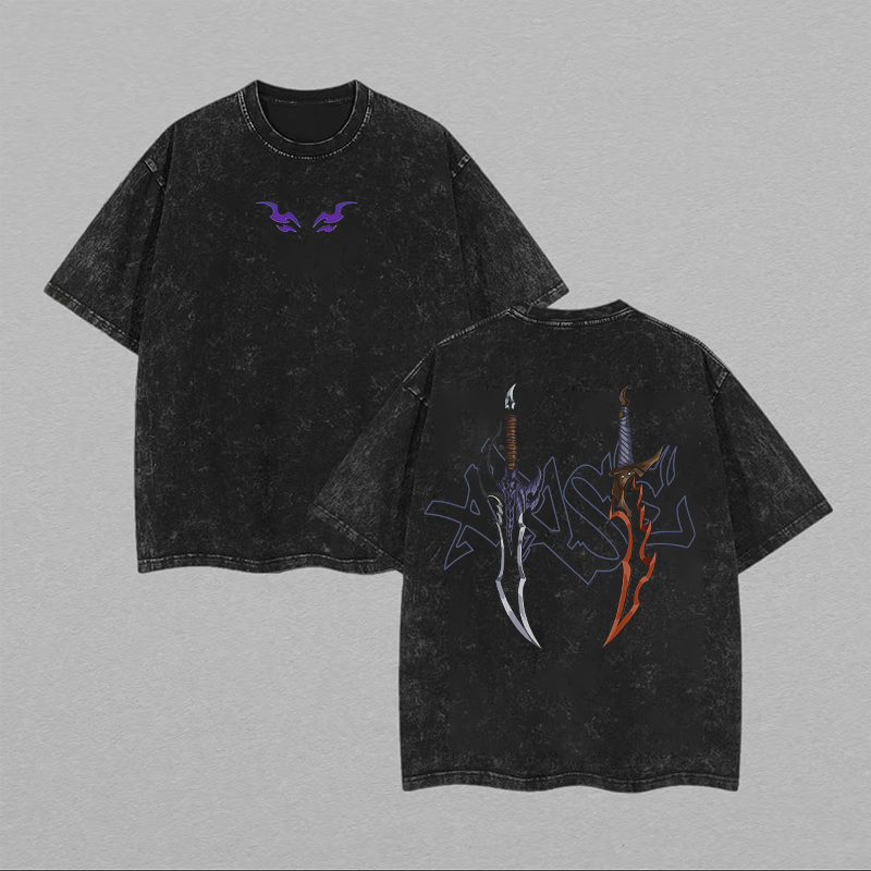 Arise Solo Leveling Bedrucktes Unisex T-Shirt (gewaschen)