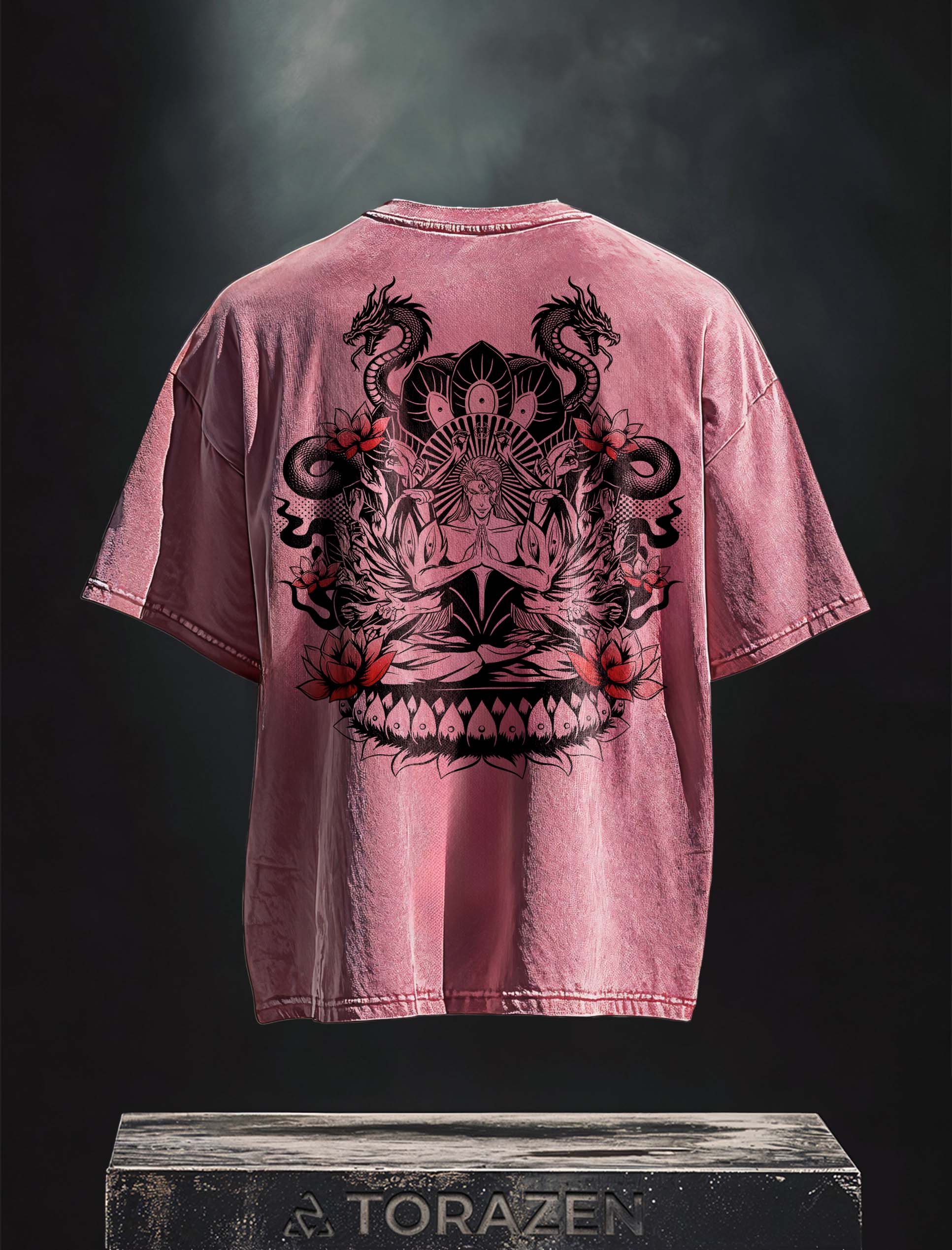 Aizen Serpent's Bloom Vintage T-Shirt