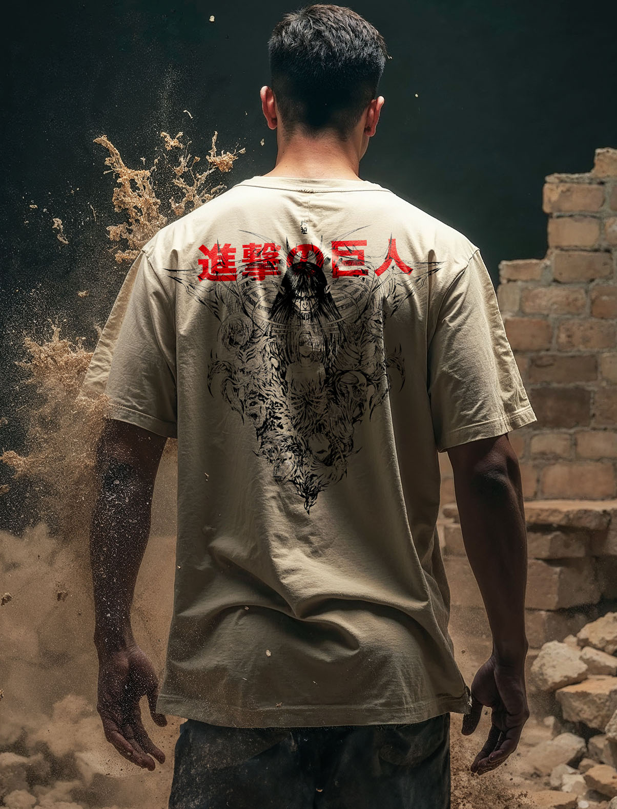 2-seitiges Vintage-T-Shirt „AoT Freedom“