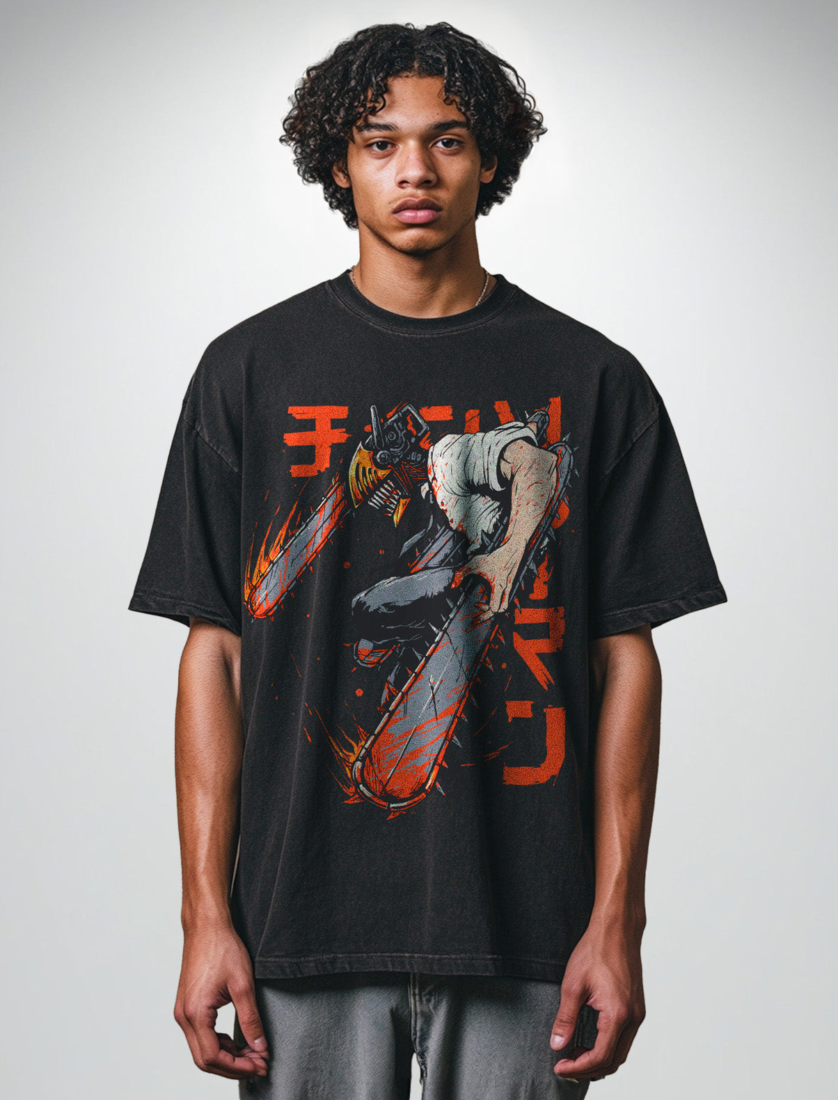 Vintage-T-Shirt „Denji Hybrid“