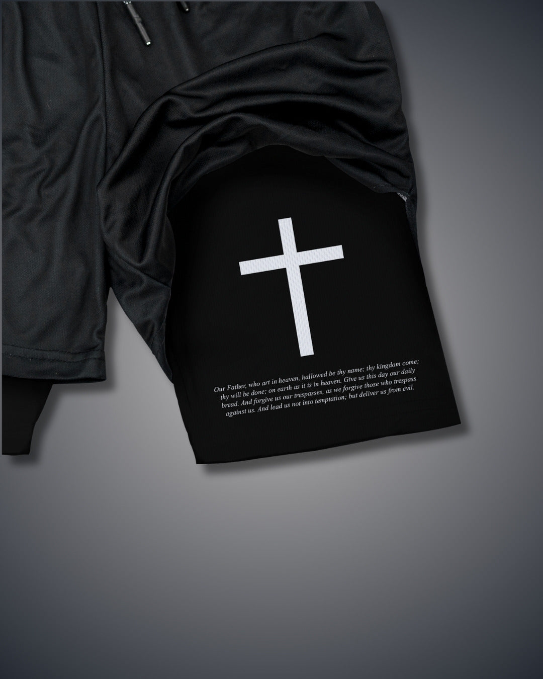 Vaterunser Kreuz Performance Shorts