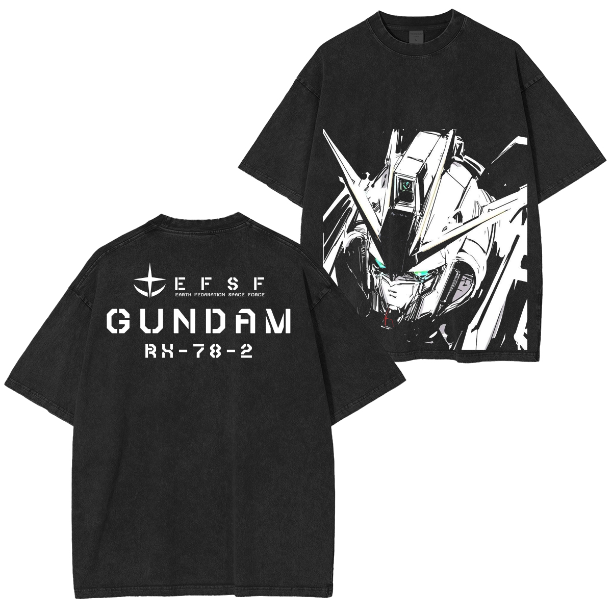 Classic RX-93 Nu Gundam Unisex Washed T-Shirt