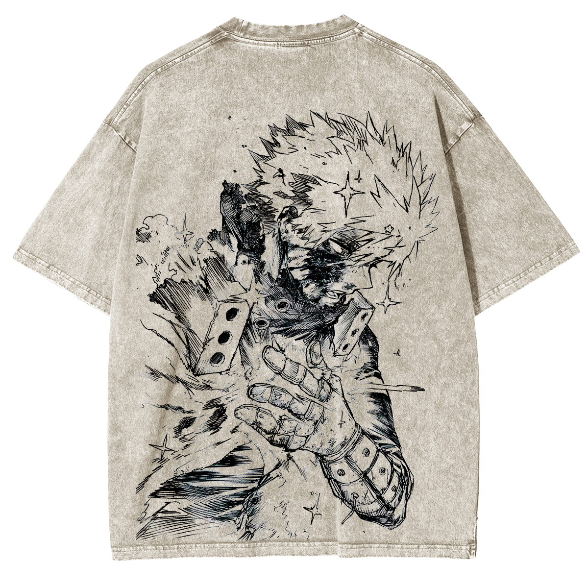 Katsuki Bakugo, My Hero Academia Anime Washed Unisex T-Shirt