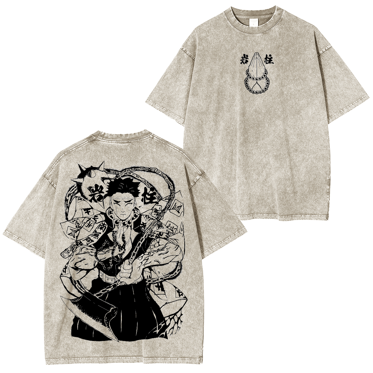 Himejima Gyoumei, Demon Slayer Anime Unisex Washed T-Shirt