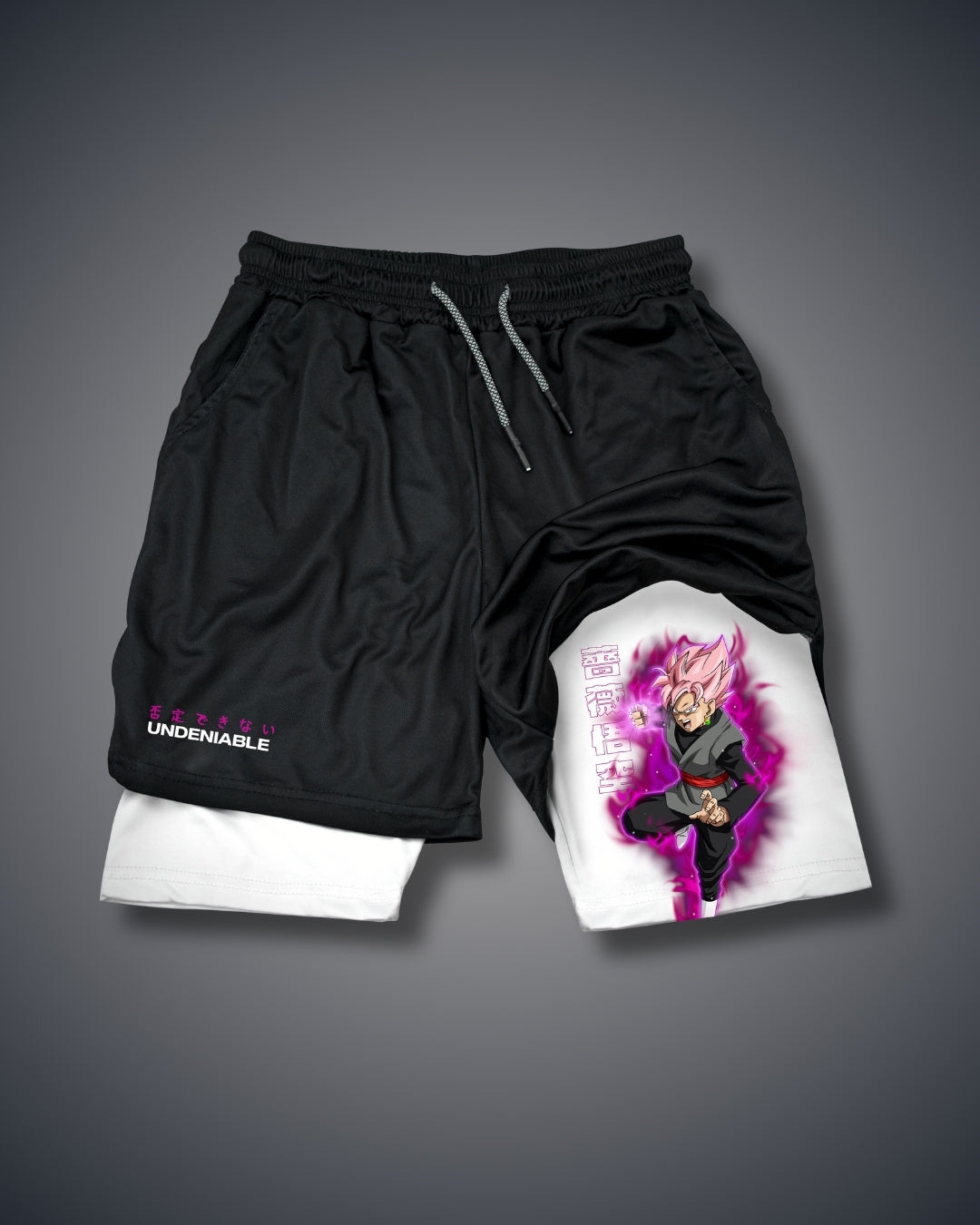 Dragon Ball Rose Goku Weiße Performance Shorts