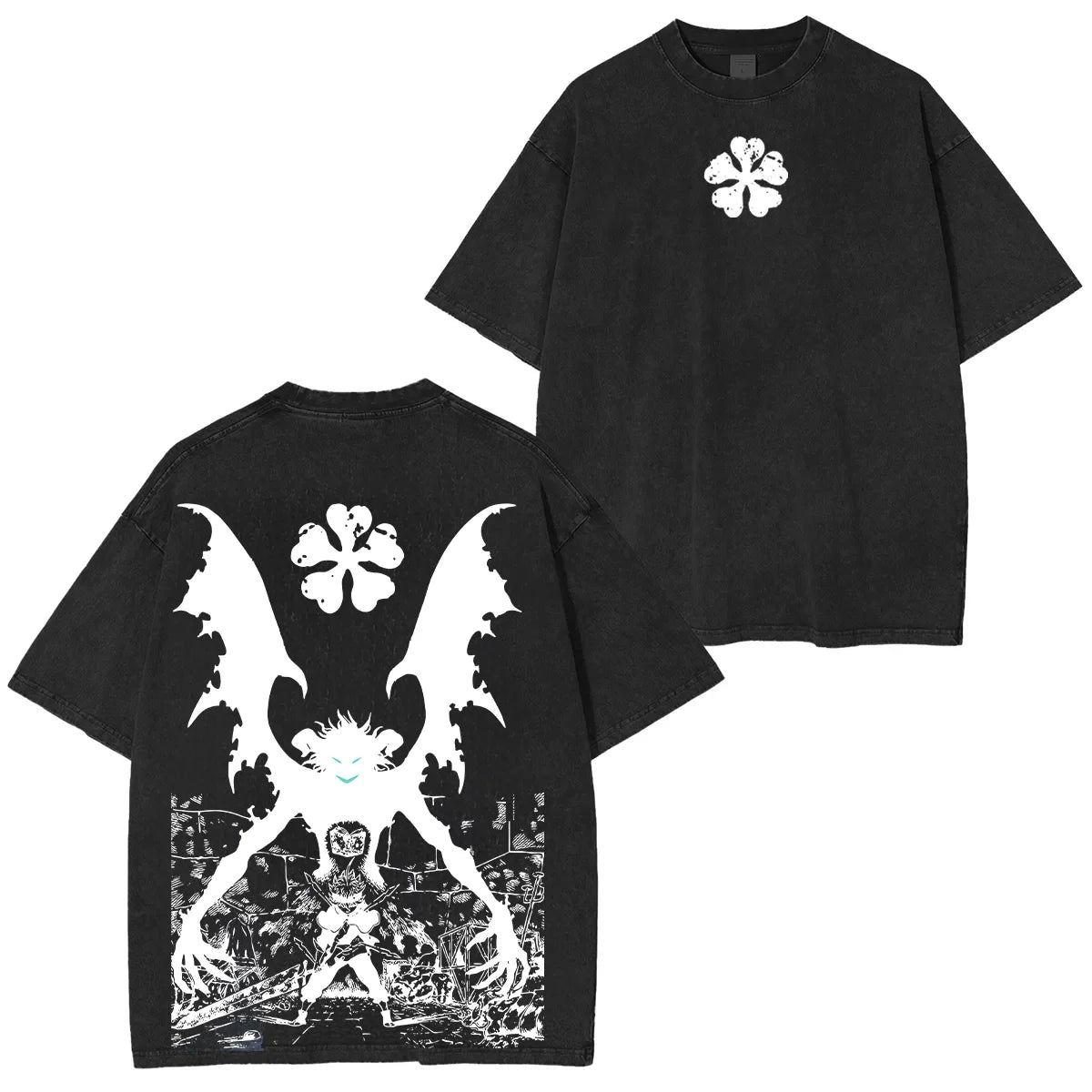 Black Clover Streetwear inspiriertes Anime T-Shirt