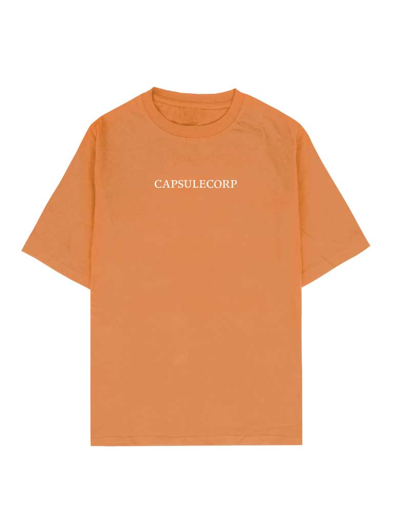 Saiyan 2-seitiges Retro Orange T-Shirt