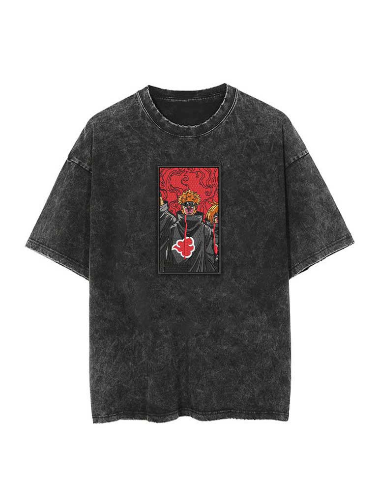 Pain Embroidery-T-Shirt