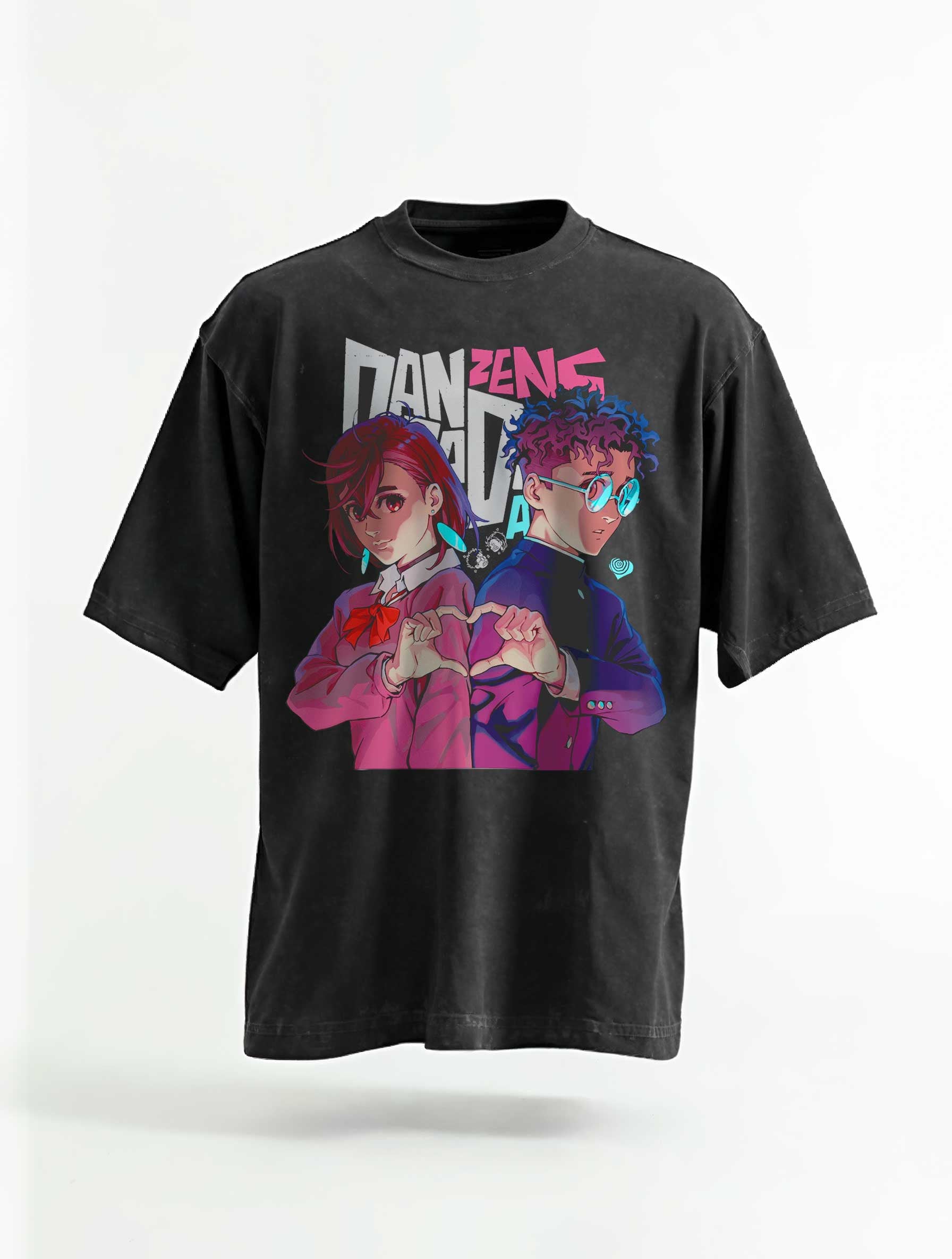 Vintage-T-Shirt „Okarun x Momo Union“