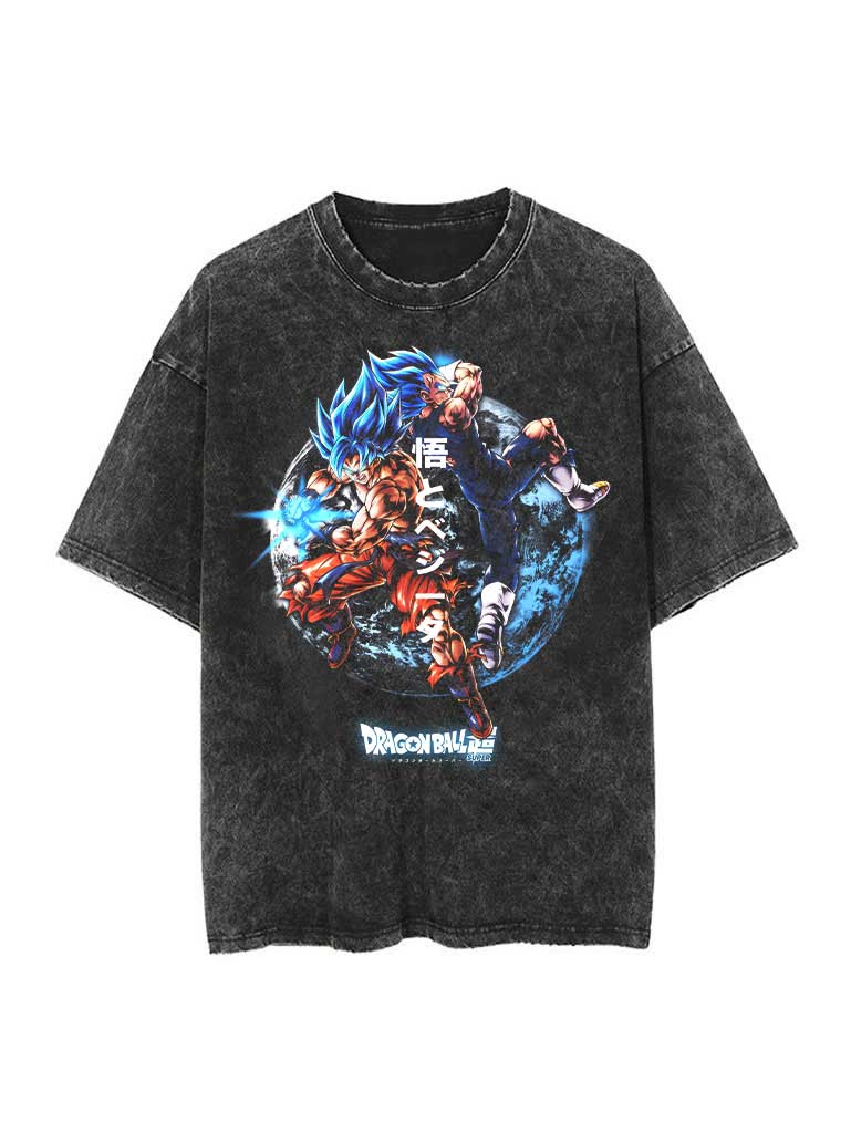 Vintage-T-Shirt „Go X Geta Blue“