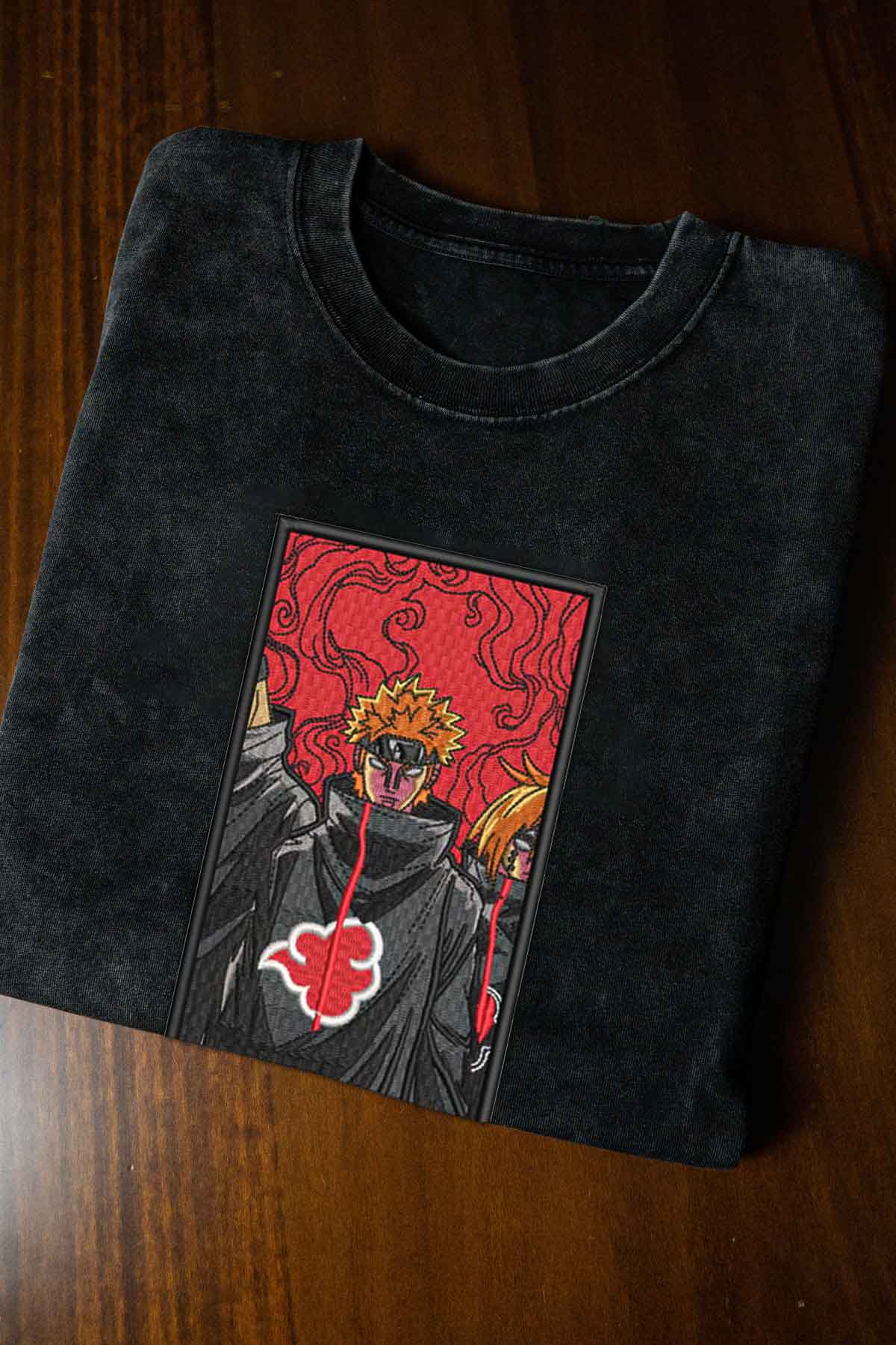 Pain Embroidery-T-Shirt