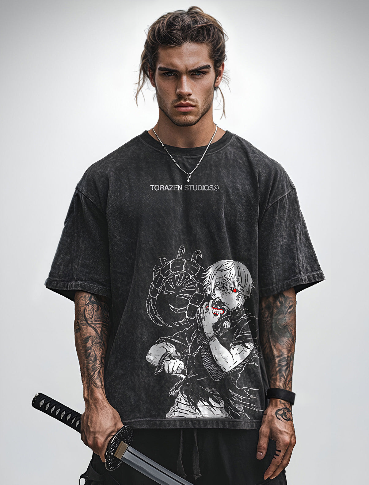 Vintage-T-Shirt „Kaneki Kanou“