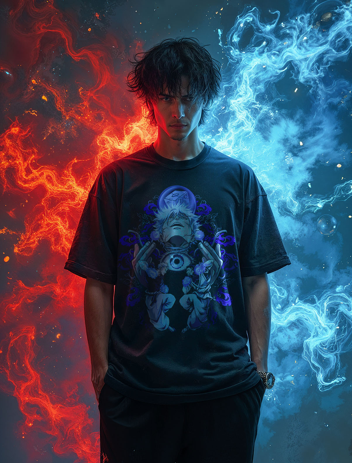 Gojo vs. Sukuna Showdown Vintage T-Shirt