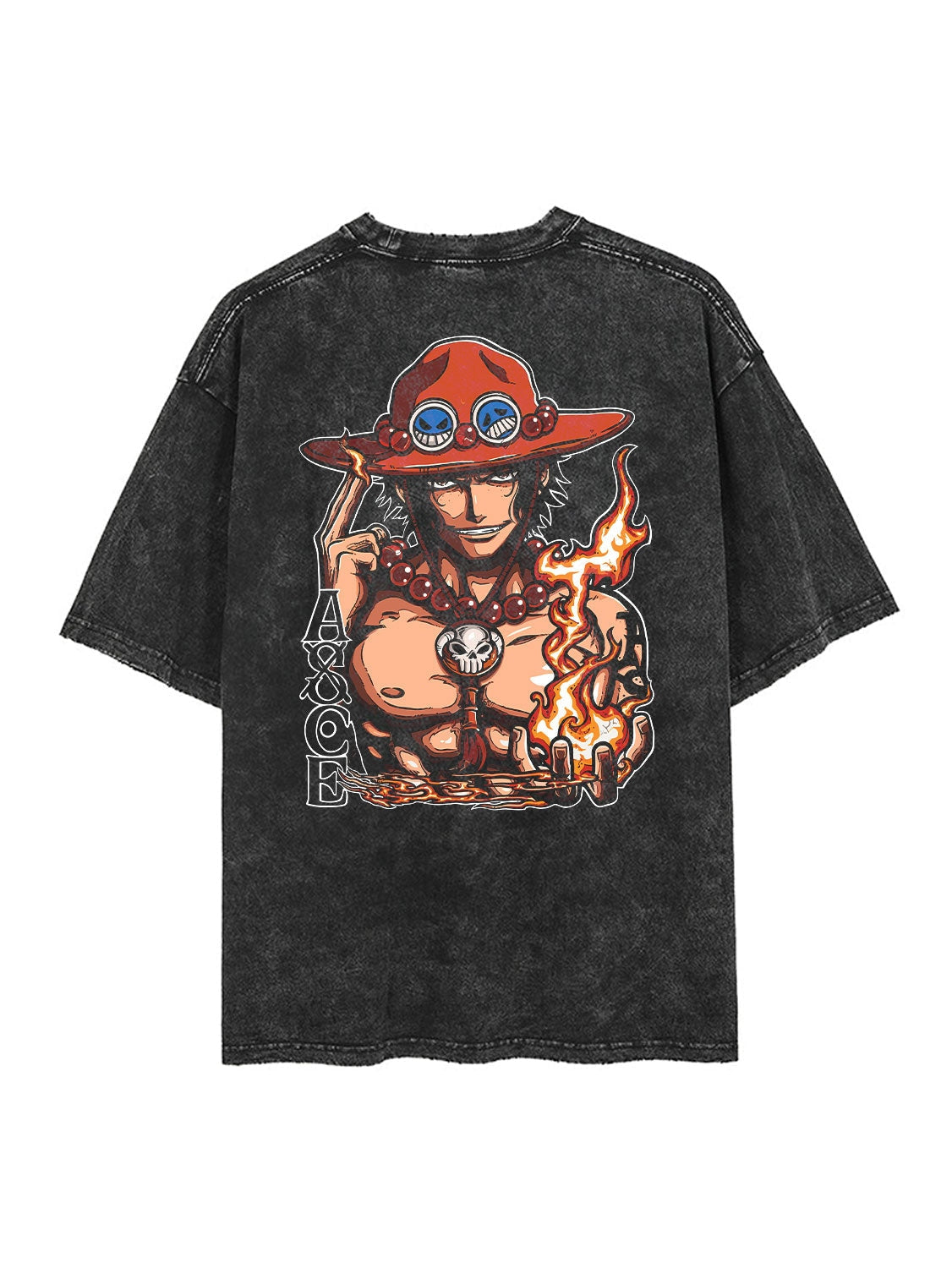 Fire Fist Ace 2-seitiges Vintage T-Shirt